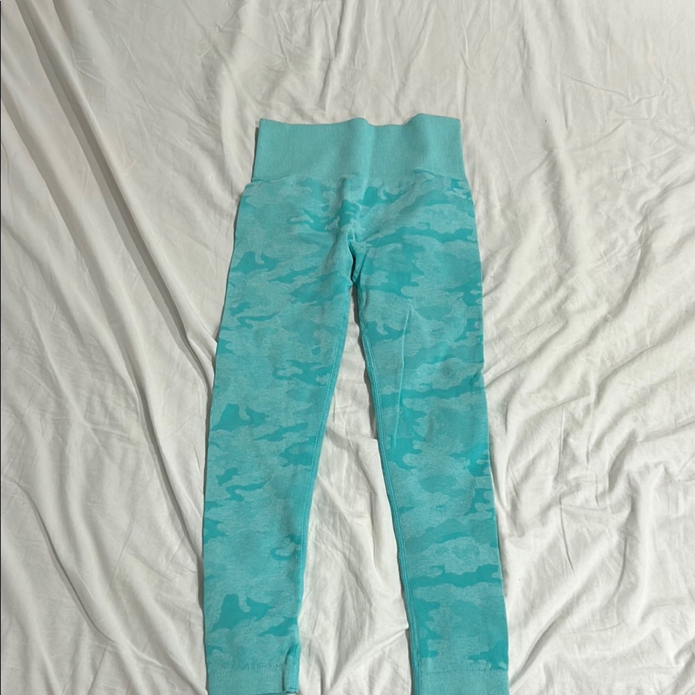 Aqua Camouflage Leggings